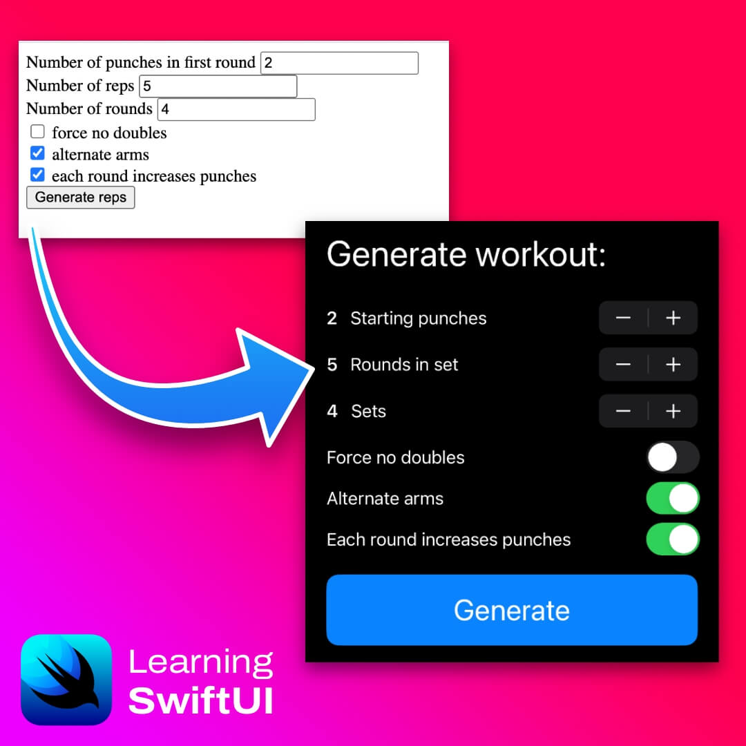 Learning SwiftUI — from a html form to a SwiftUI interface